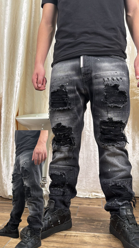 DENIM MOD* DSQ TOTAL BLACK